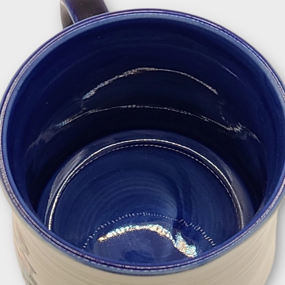 ANTHROPOLOGIE Nathalie Lete Floral Monogram Letter P Mug 20oz. - Picture 5 of 7